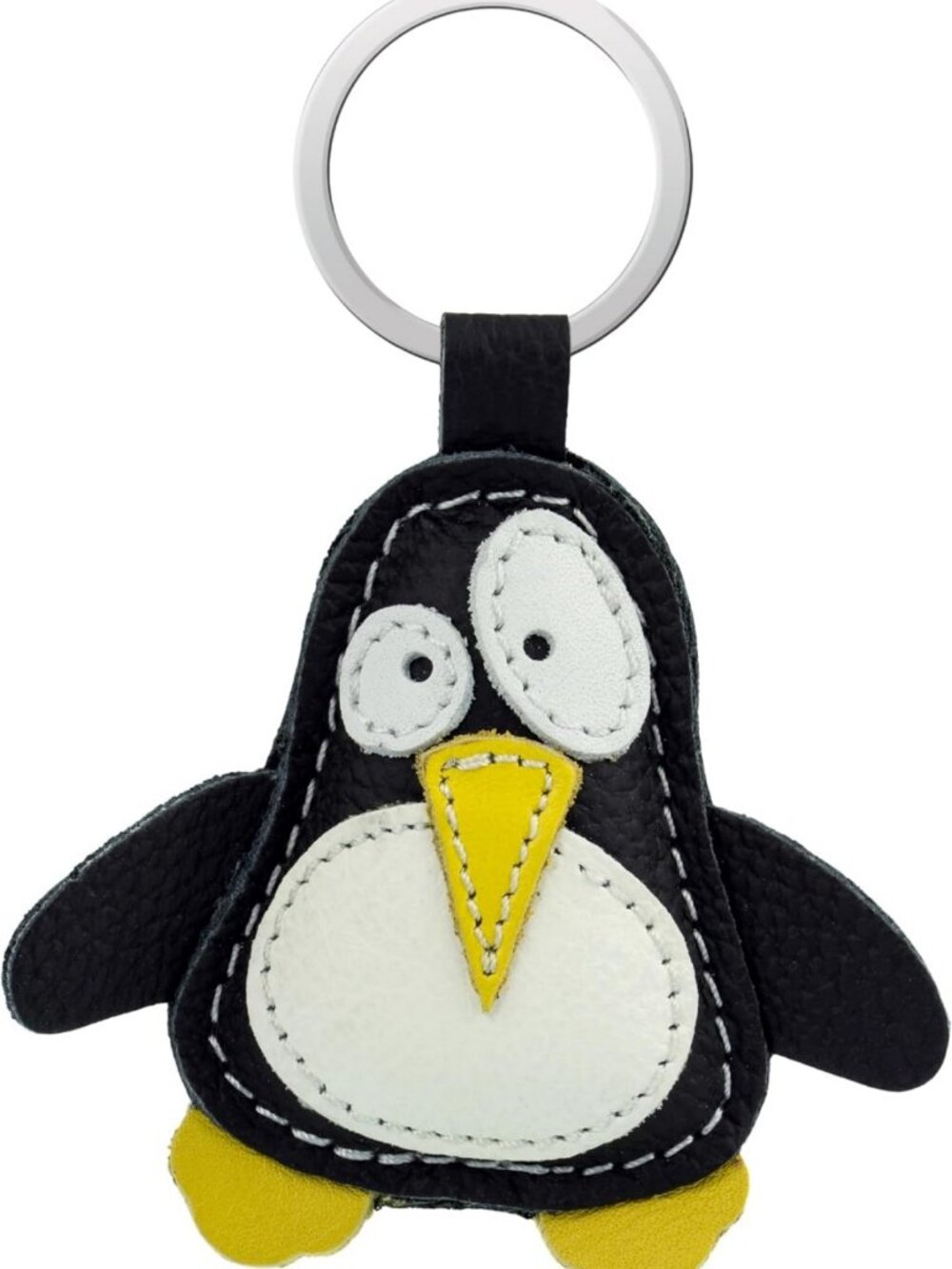 Stylish Genuine Leather Animal Keychain – Perfect Gift for Christmas & Birthdays